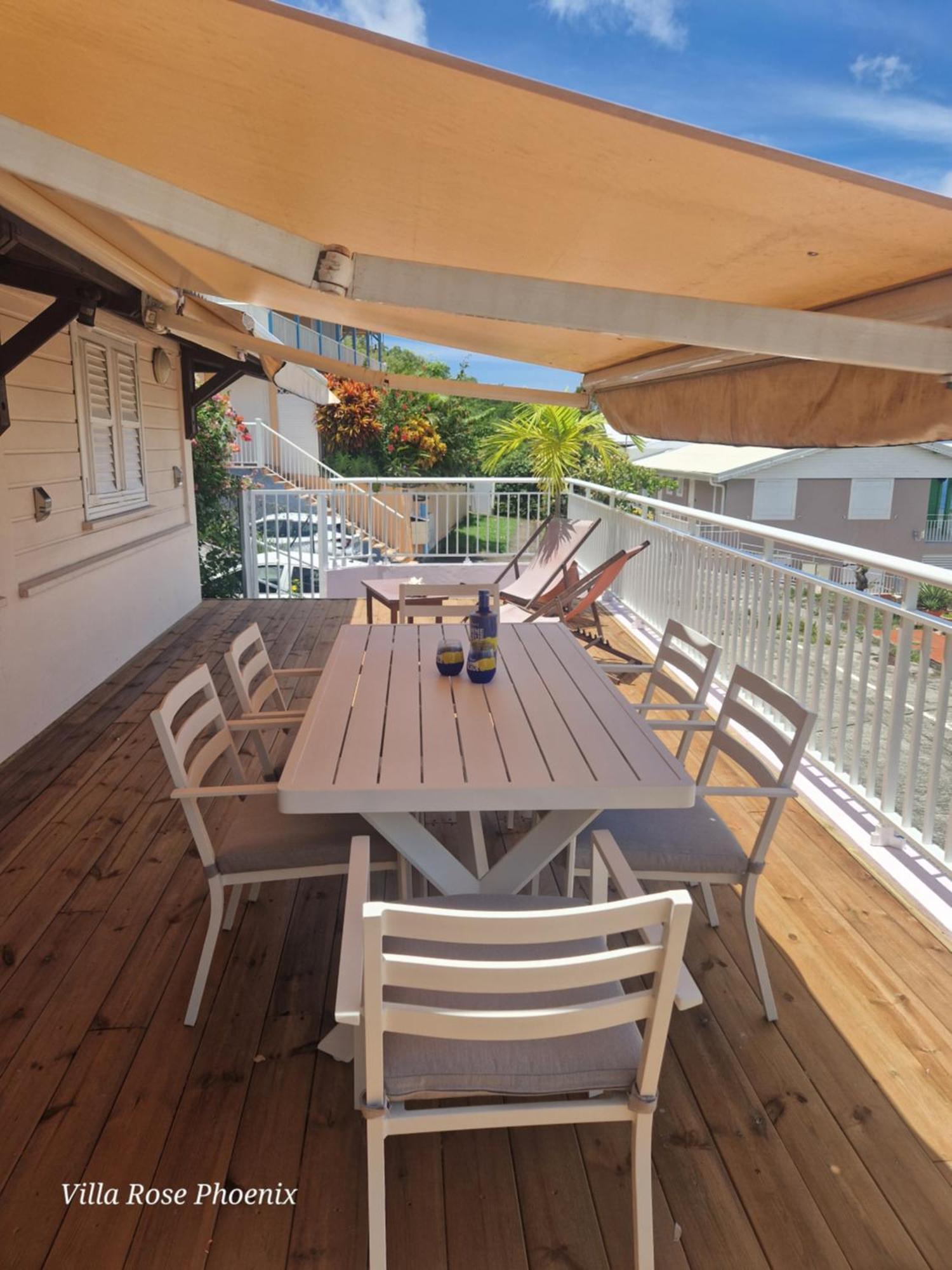 Rose Phoenix Rez-De-Jardin Piscine Et Vue Mer Les Anses-d'Arlets Εξωτερικό φωτογραφία